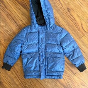 Boys Abercrombie & Fitch Navy Puffer Jacket 5-6